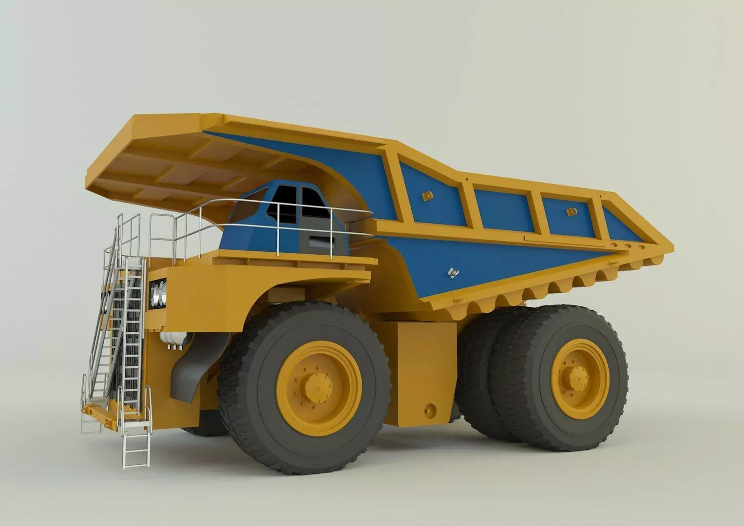 Big Mining Truck 3D model_2