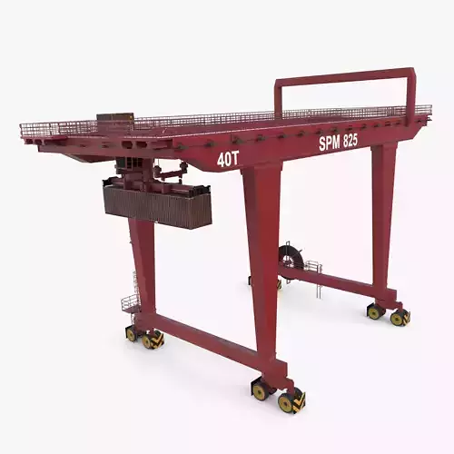 Rail Mounted Gantry Crane V1 3D model