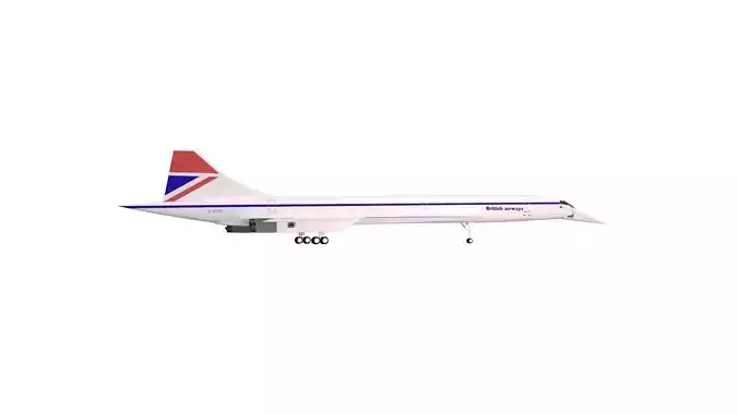 British Airways Concorde Supersonic 1976  - 1984 Livery