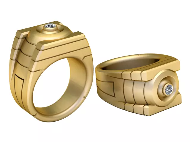 Orbital Diamond Ring 3D PRINTABLE MODEL 3D print model
