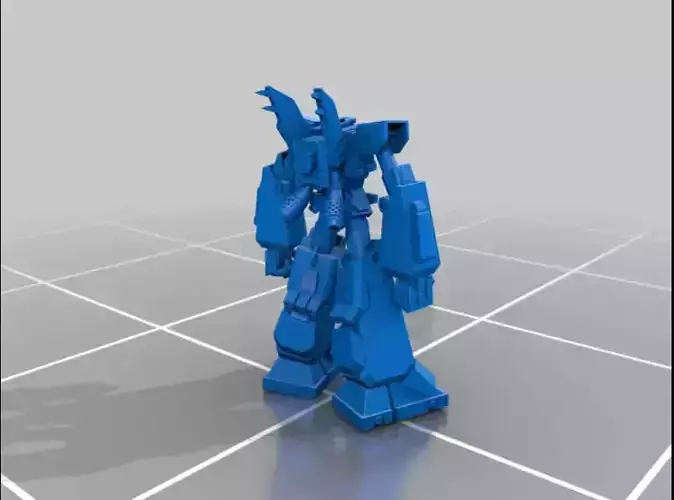 Megas XLR 3D Model SciFi Mecha Robot for 3D Printing