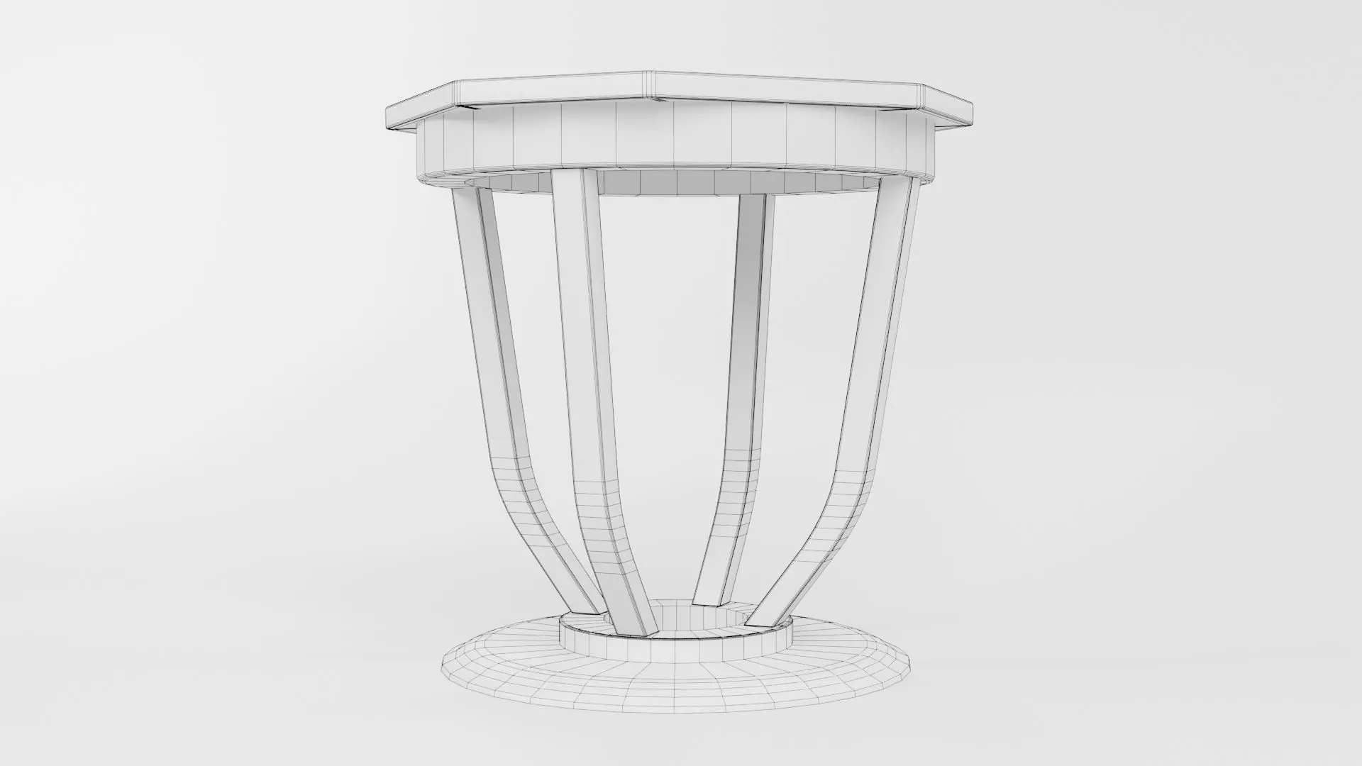 Octagon Table CG80 3D model_5