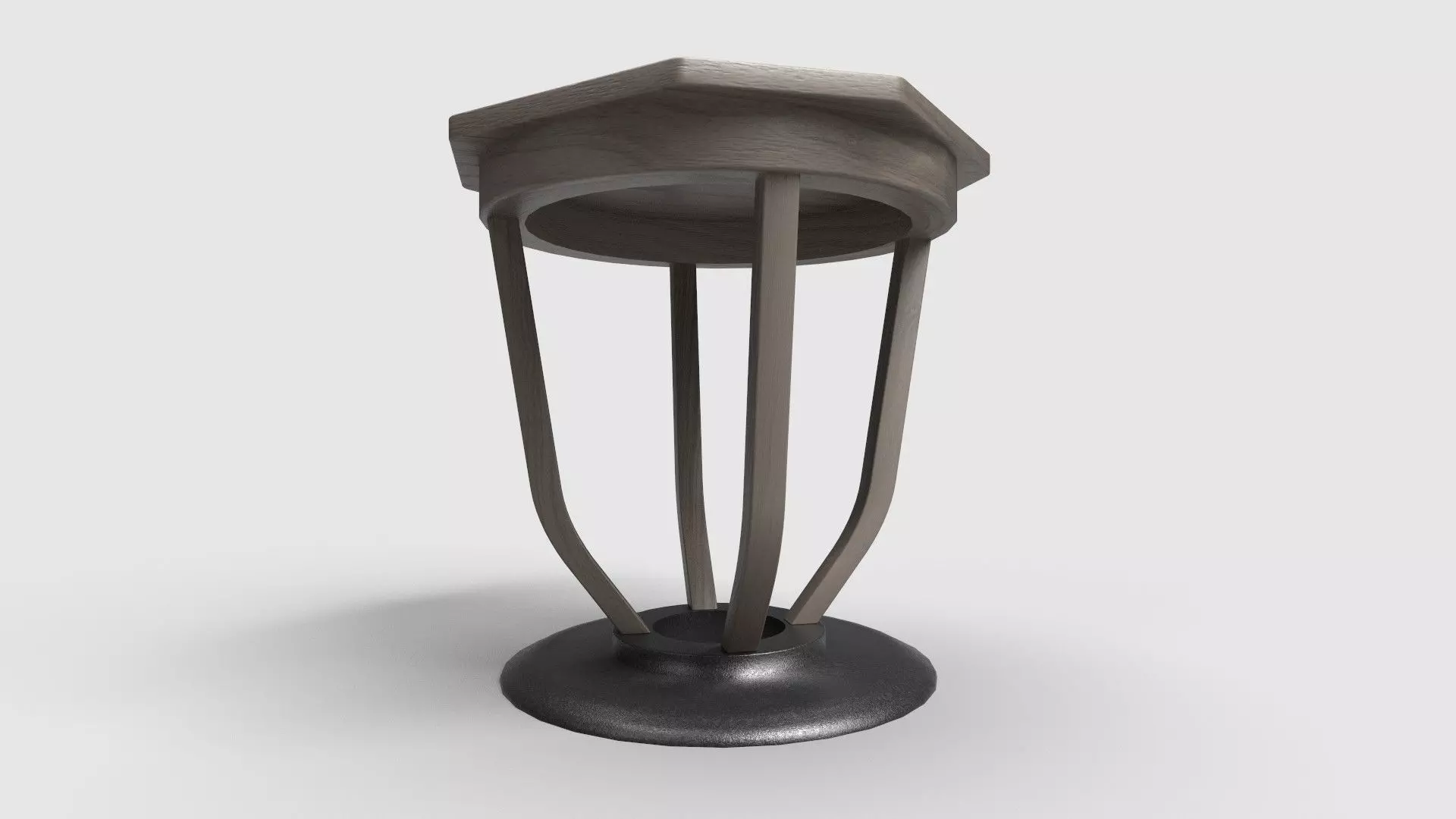 Octagon Table CG80 3D model_2