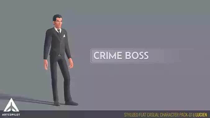 Stylized Flat Casual Character Pack-01 - LUCIEN