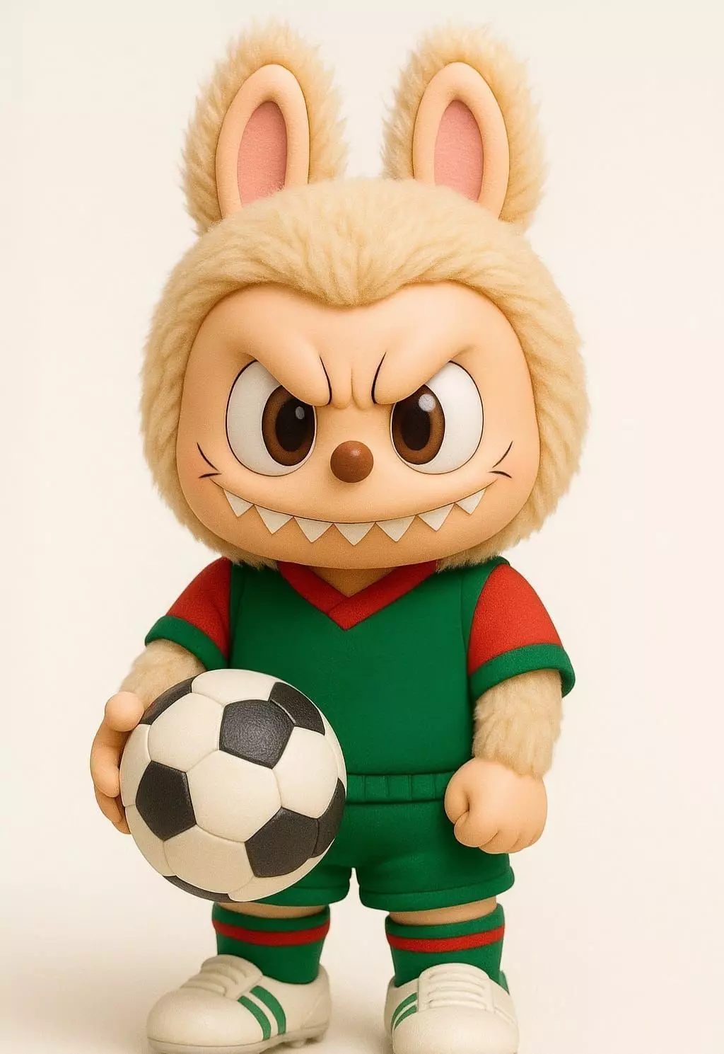 Labubu Footballer Ready to Play 3D print model