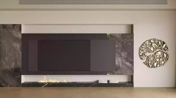 The TV background wall