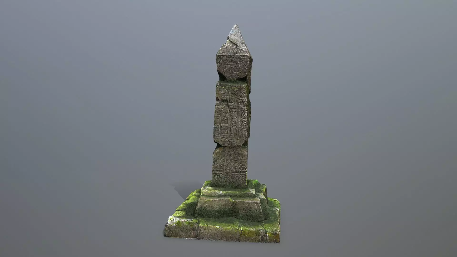 pillar Low-poly 3D model_5