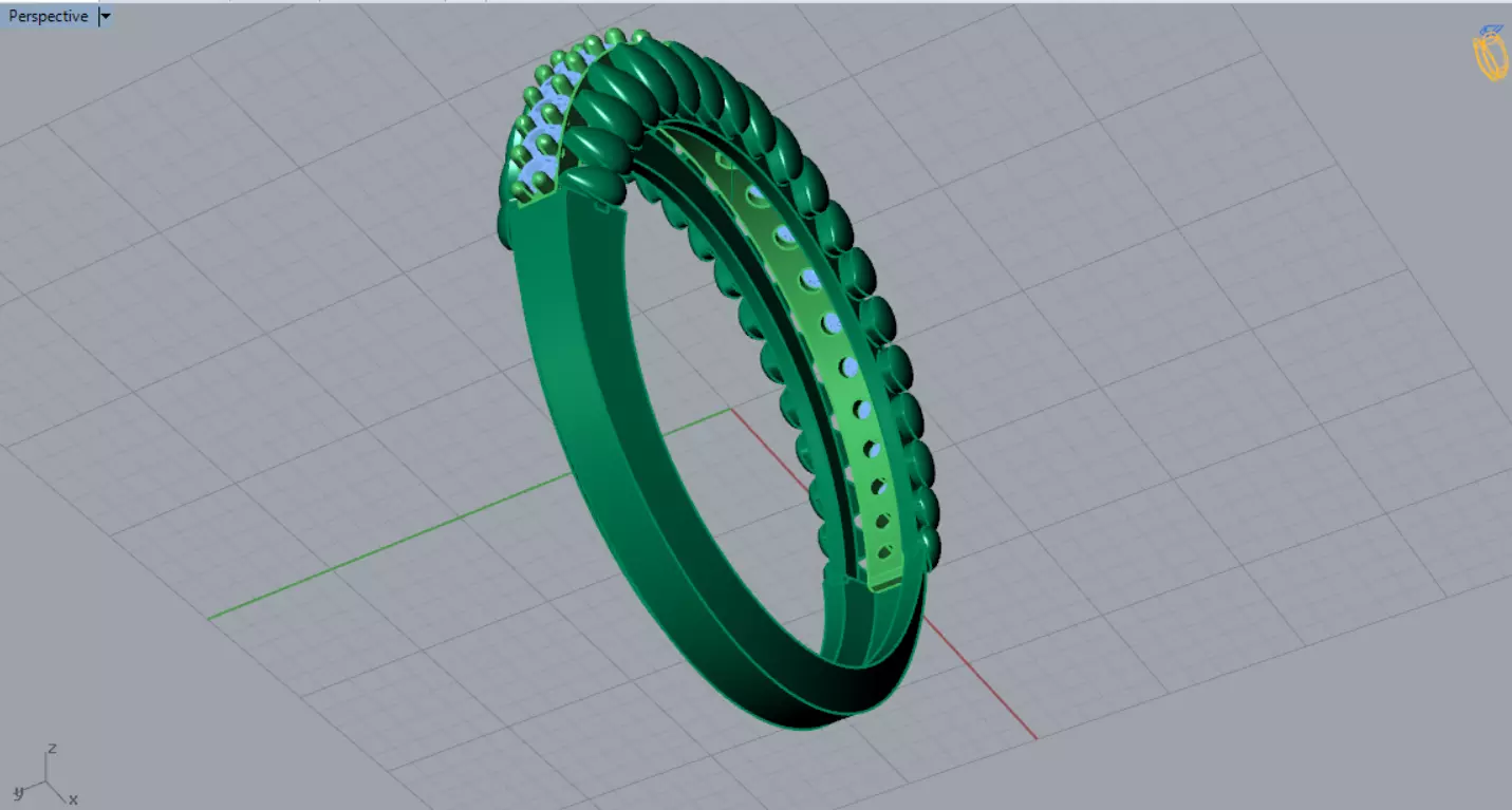Ring Eternity Ring a Symbol of Shine and Loyalty jr00240 3D print model_11