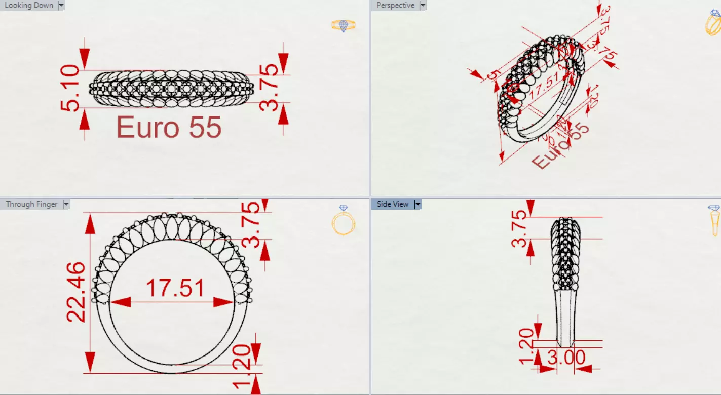 Ring Eternity Ring a Symbol of Shine and Loyalty jr00240 3D print model_21