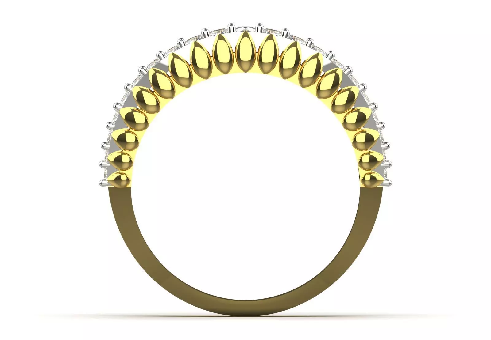 Ring Eternity Ring a Symbol of Shine and Loyalty jr00240 3D print model_2