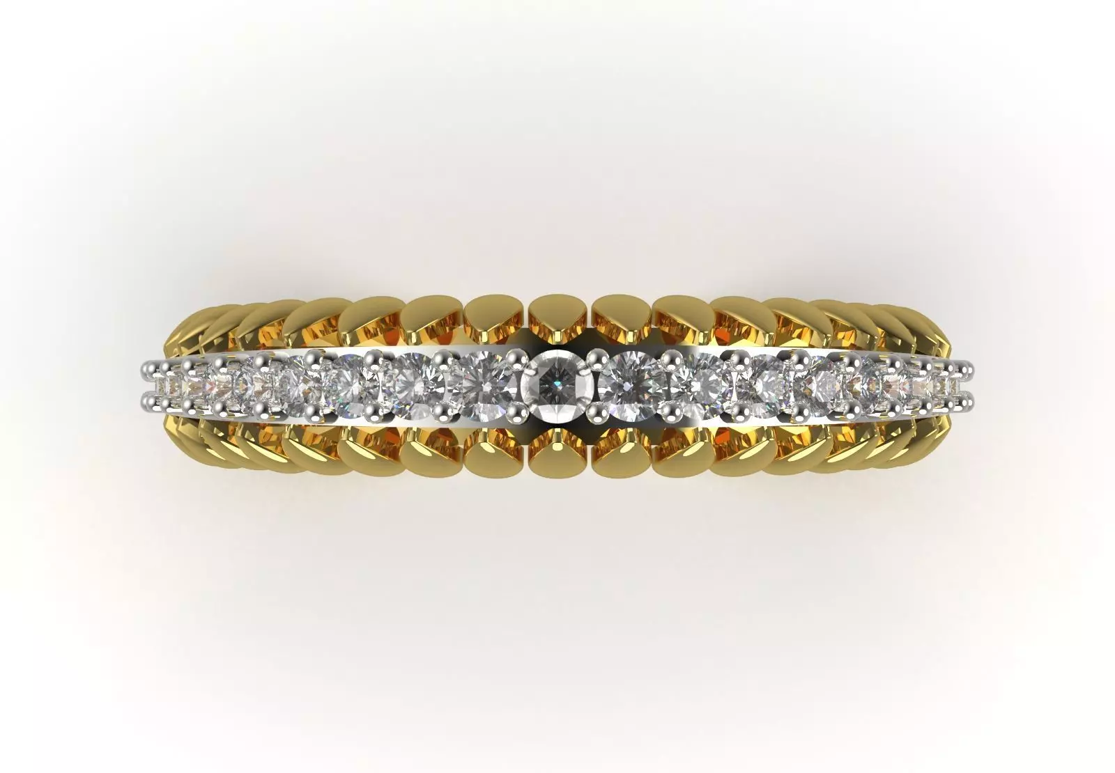 Ring Eternity Ring a Symbol of Shine and Loyalty jr00240 3D print model_4