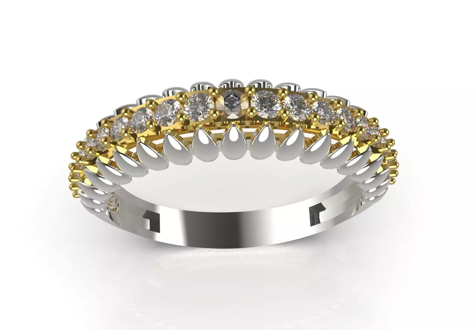 Ring Eternity Ring a Symbol of Shine and Loyalty jr00240 3D print model_7