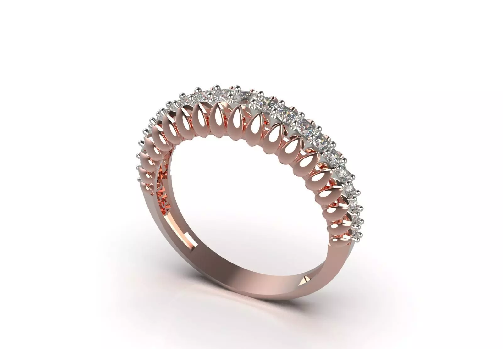 Ring Eternity Ring a Symbol of Shine and Loyalty jr00240 3D print model_12
