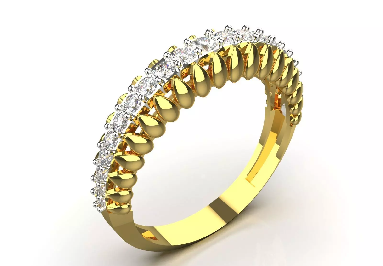 Ring Eternity Ring a Symbol of Shine and Loyalty jr00240 3D print model_1