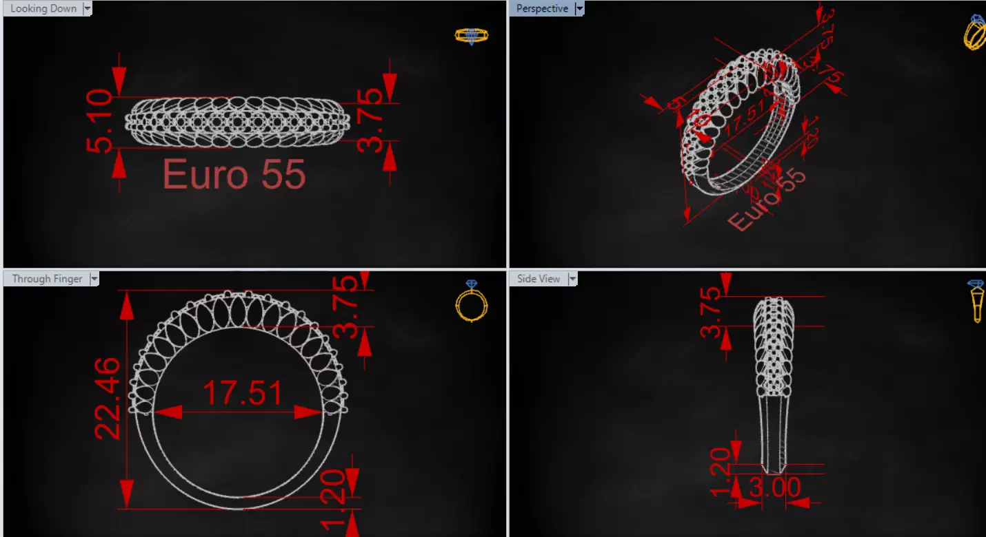 Ring Eternity Ring a Symbol of Shine and Loyalty jr00240 3D print model_20