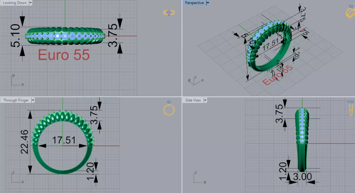 Ring Eternity Ring a Symbol of Shine and Loyalty jr00240 3D print model_9