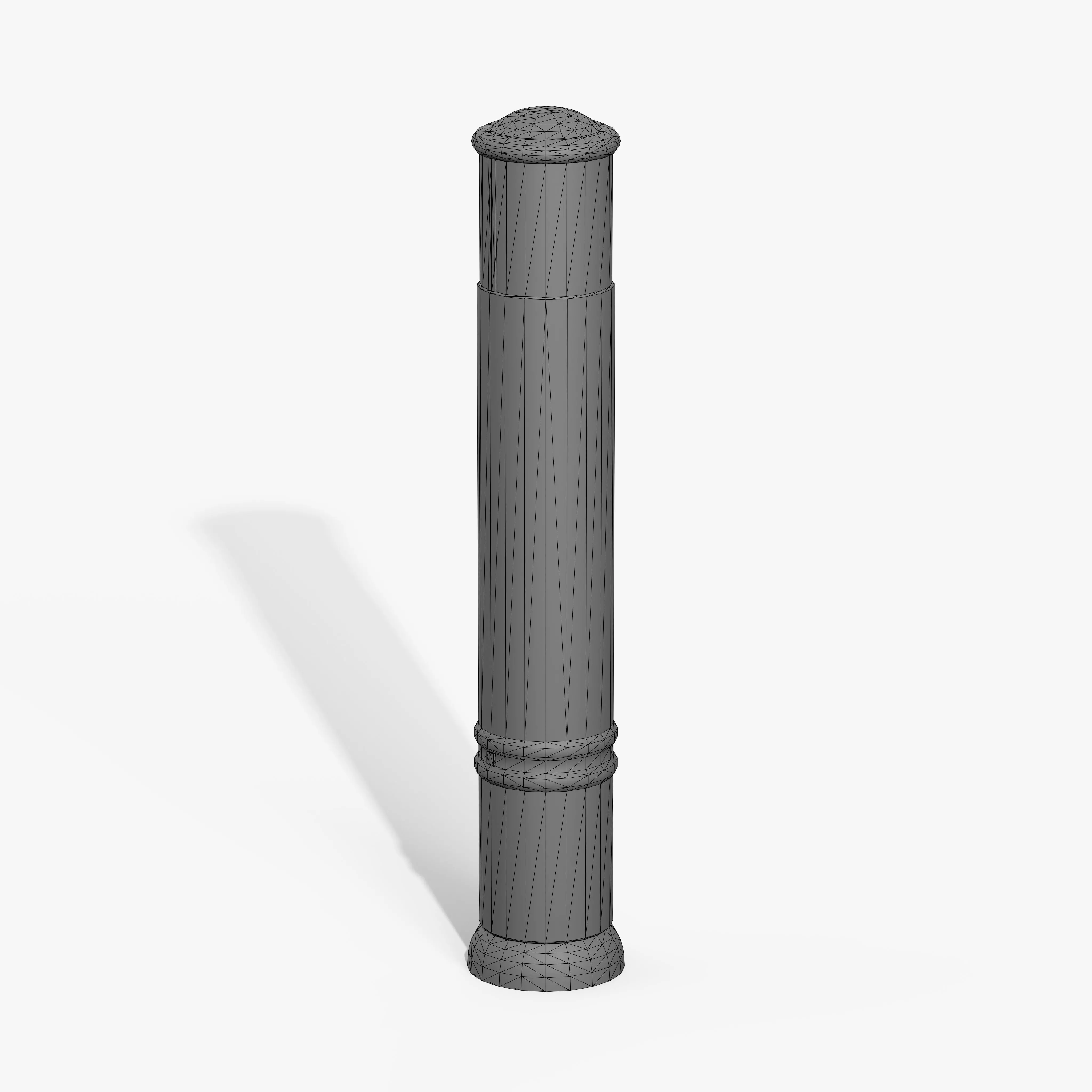 Traffic Bollard A Low-poly 3D model_10