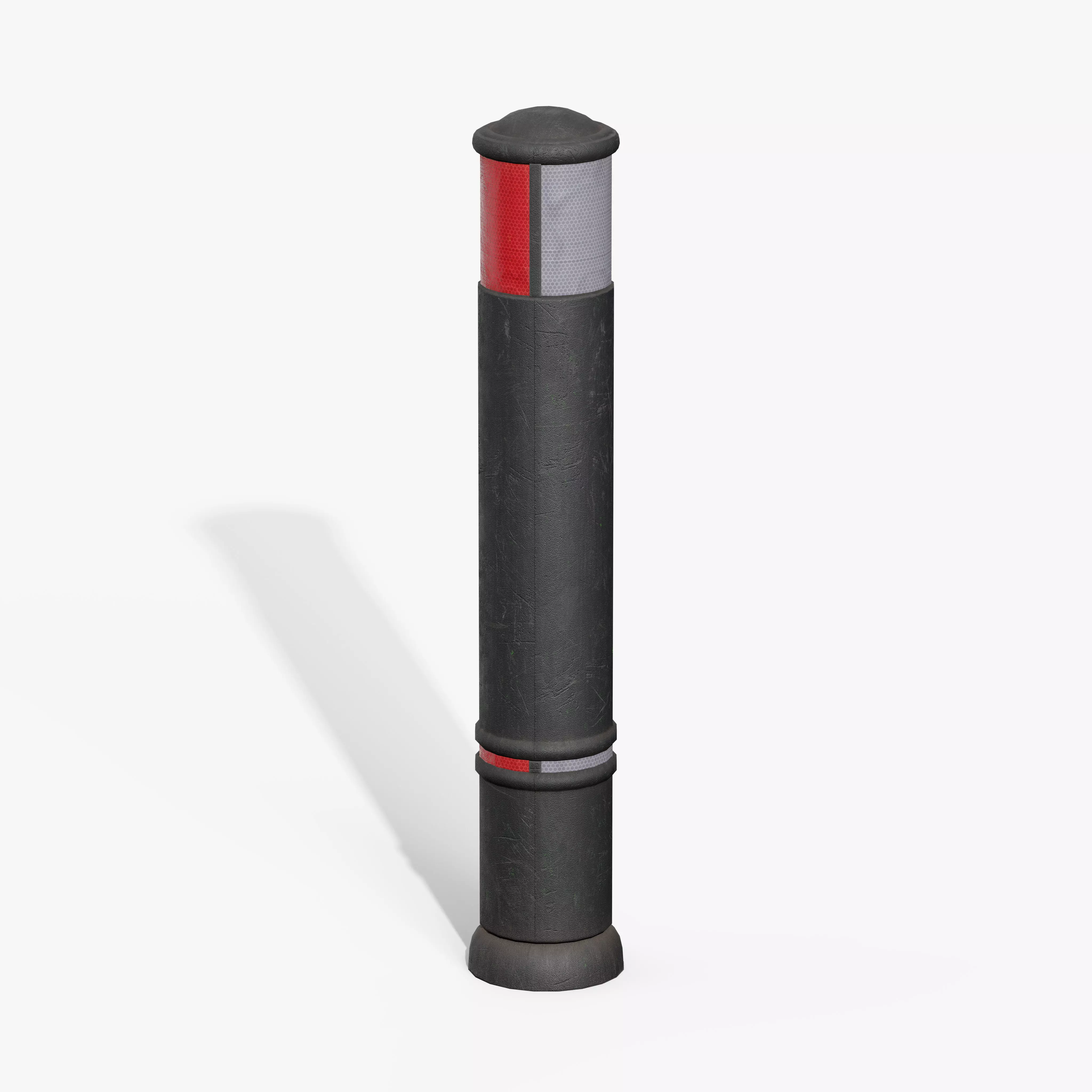 Traffic Bollard A Low-poly 3D model_2