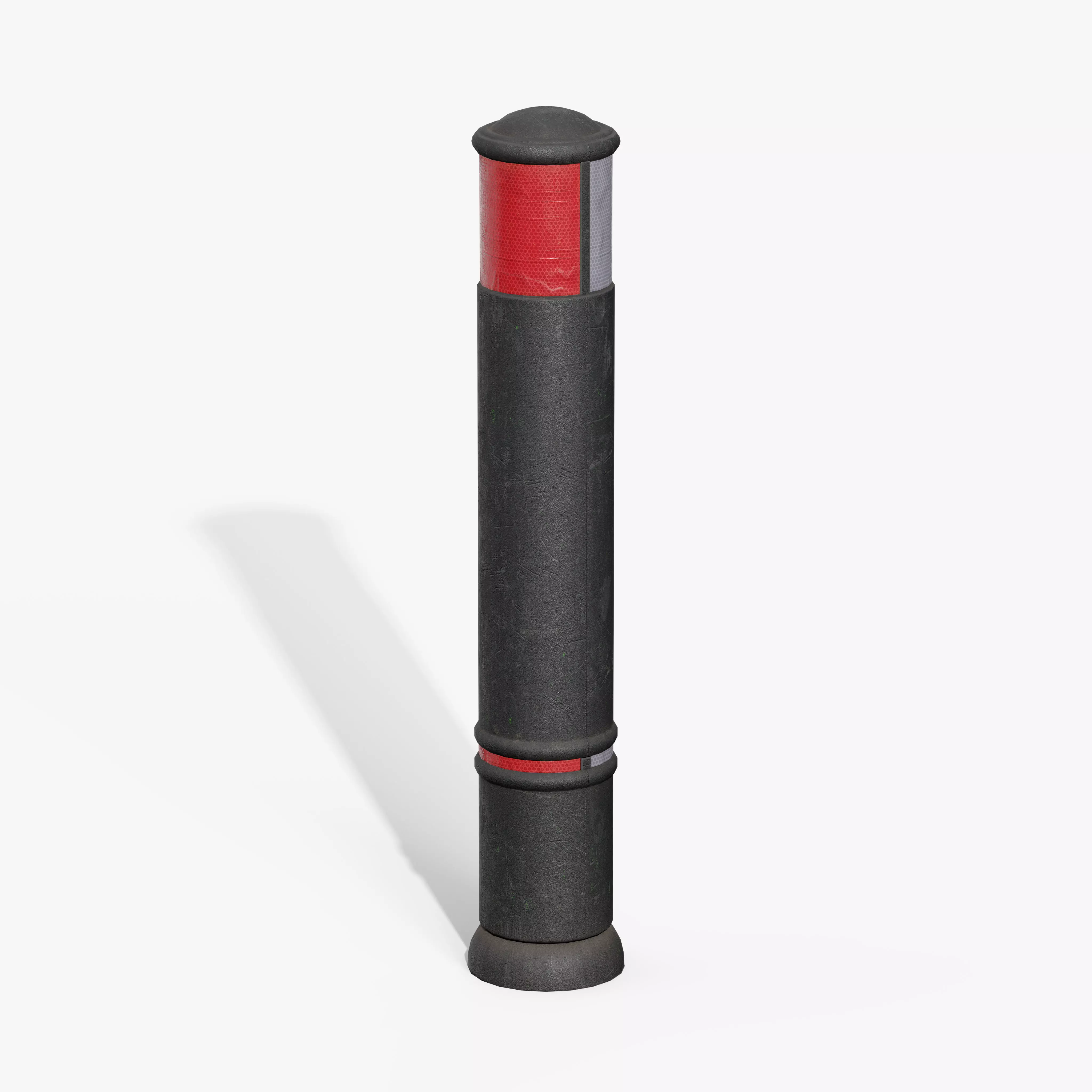 Traffic Bollard A Low-poly 3D model_3