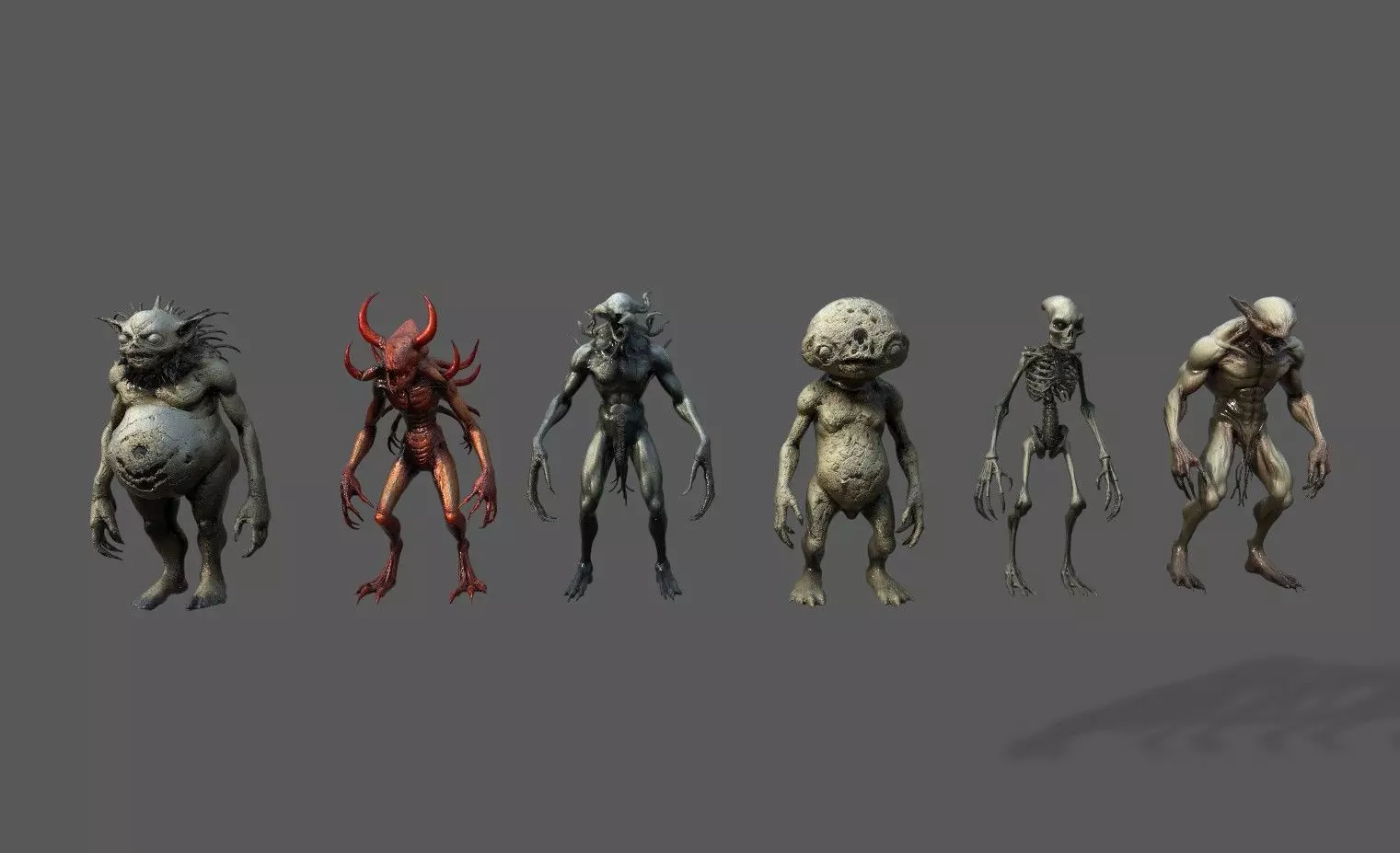 Monsters Pack 1 Low-poly 3D model_0