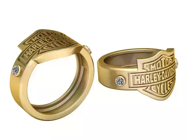  Harley Davidson Ring 3D PRINTABLE  MODEL