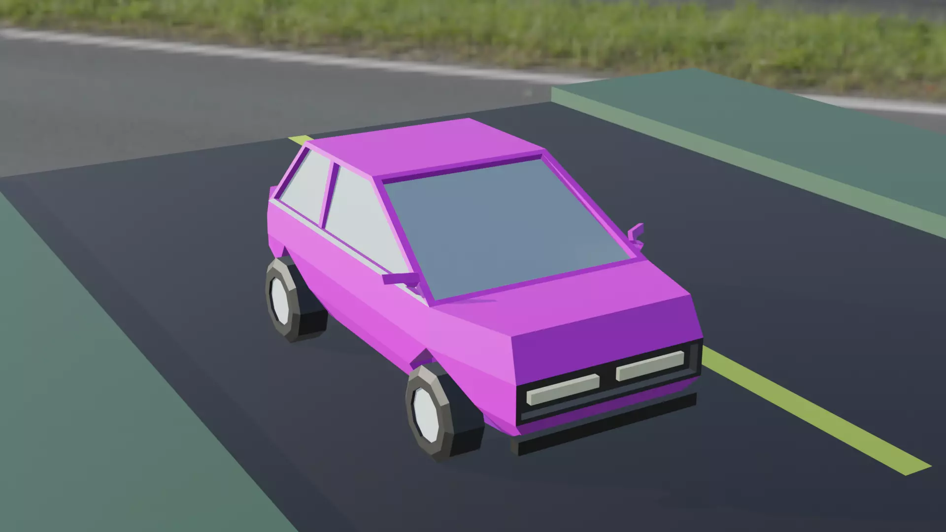 LOW POLY CAR - GAME READY 3D MODEL 3D model
