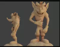 Crash Bandicoot Style Figurine 3D Model 3D print model_0