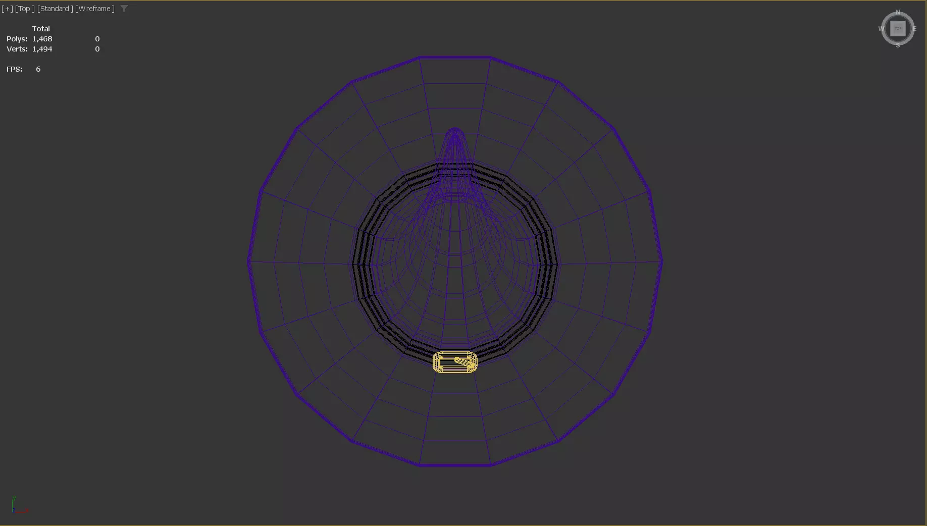 Stylized Low-Poly Mage Hat Low-poly 3D model_13