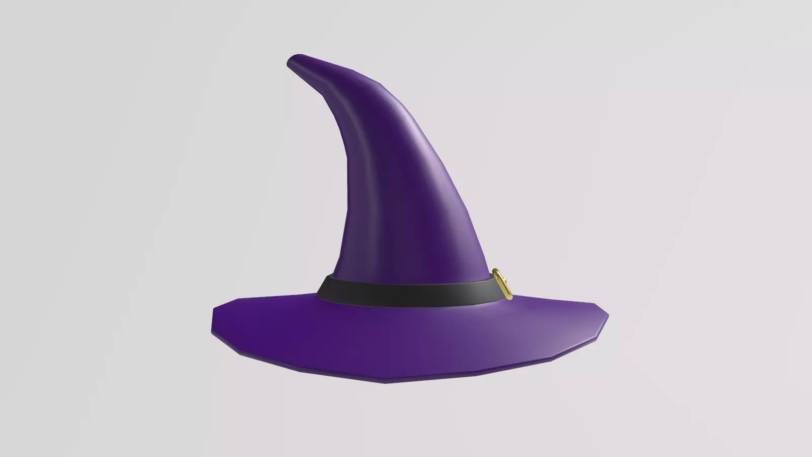 Stylized Low-Poly Mage Hat Low-poly 3D model_7