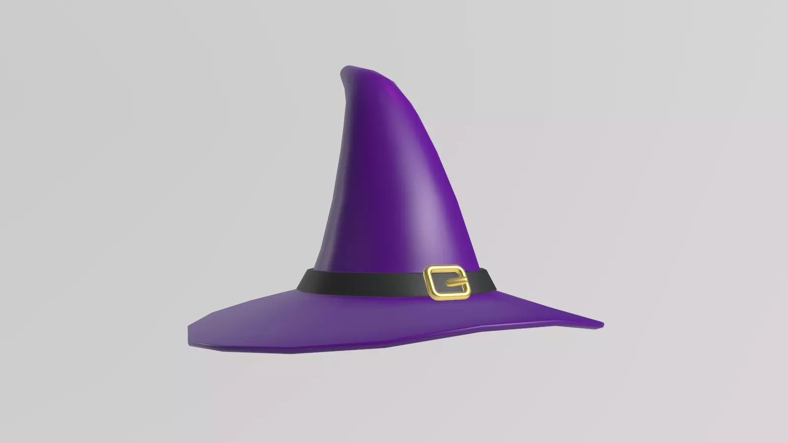 Stylized Low-Poly Mage Hat Low-poly 3D model_8