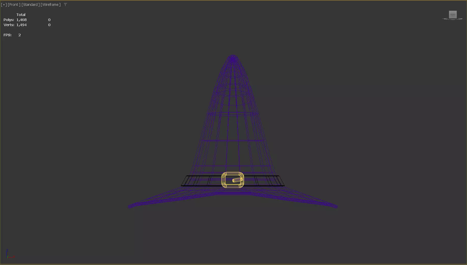 Stylized Low-Poly Mage Hat Low-poly 3D model_11