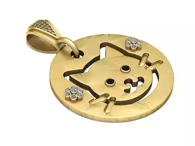 3D Printable Cat Medallion