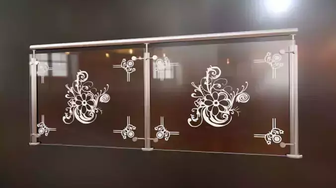 Glass Balcony Decorative