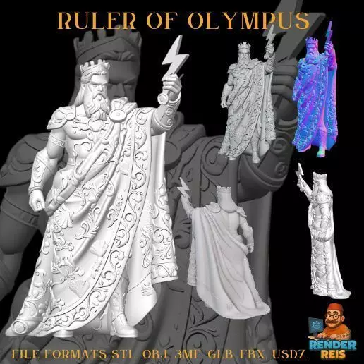 Ruler of Olympus 3D print model