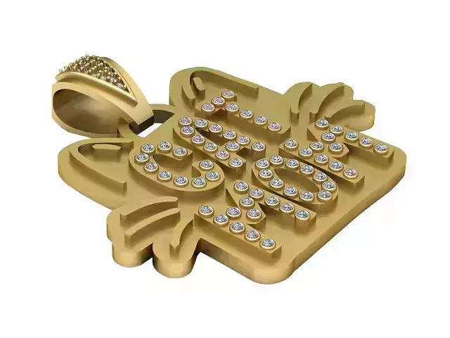 3D Printable CAT MOM Pendant