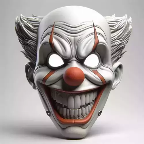 Creepy Clown Halloween Mask