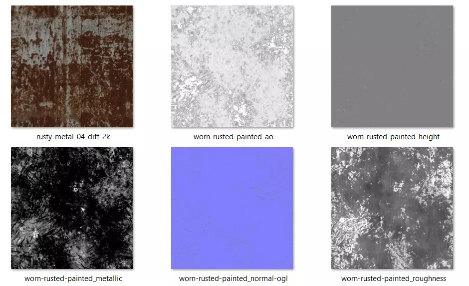 Old Rusty Kerosene Lantern Low Poly 3D  Game Ready  VR   AR Low-poly 3D model_7