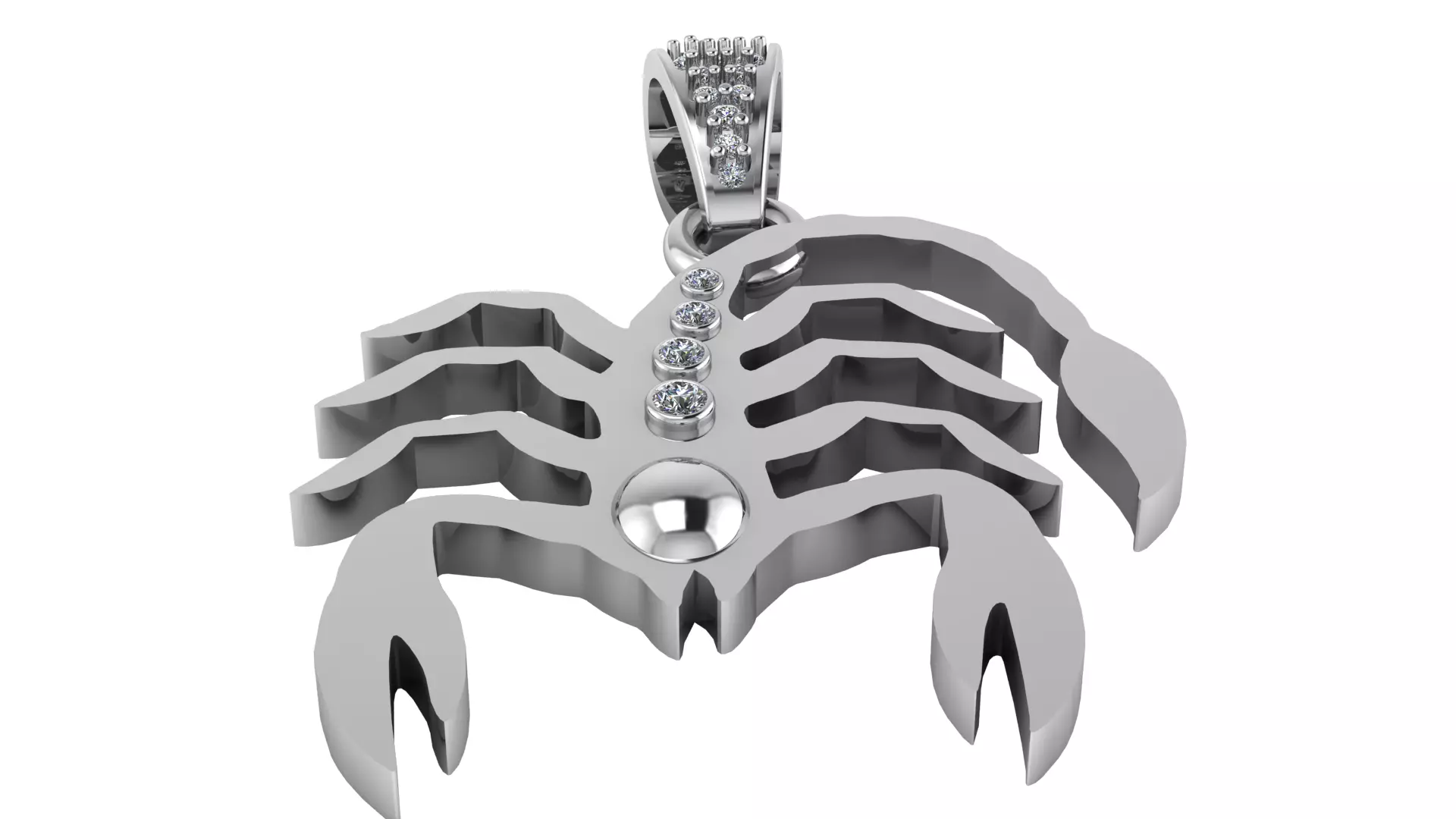 Scorpio pendant 3D PRINTBLE MOSEL 3D print model