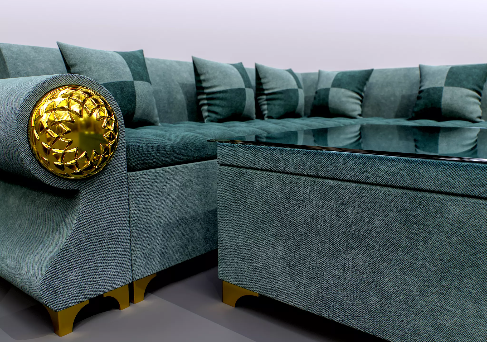 Sofa Set 01 3D model_3