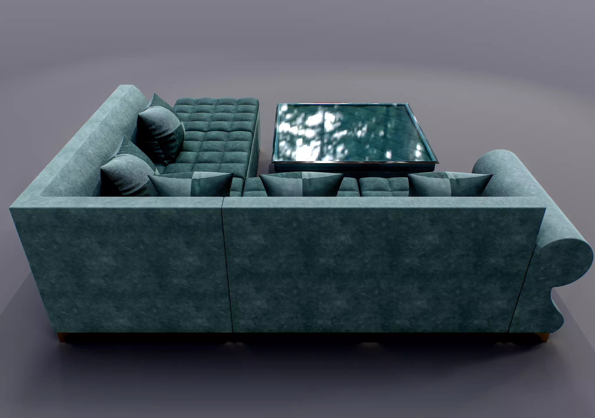 Sofa Set 01 3D model_1