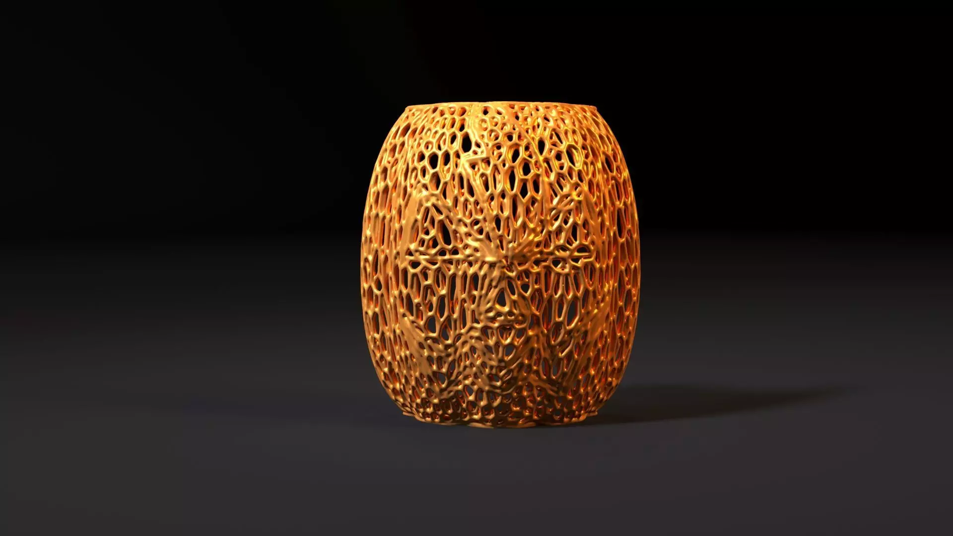 Pumpkin mask halloween 3D print model_7