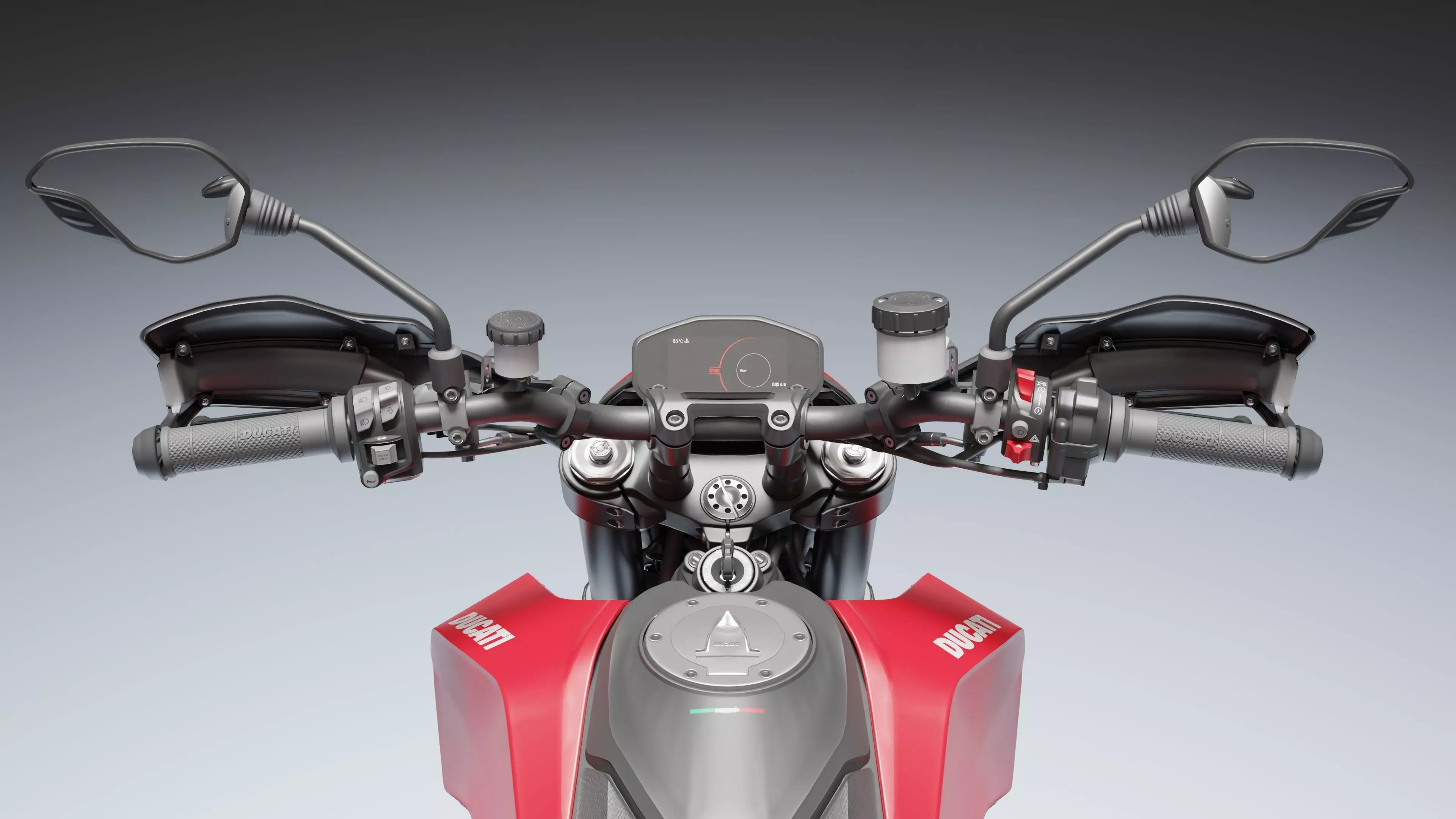 Ducati Hypermotorad 950 2019 Low-poly 3D model_11