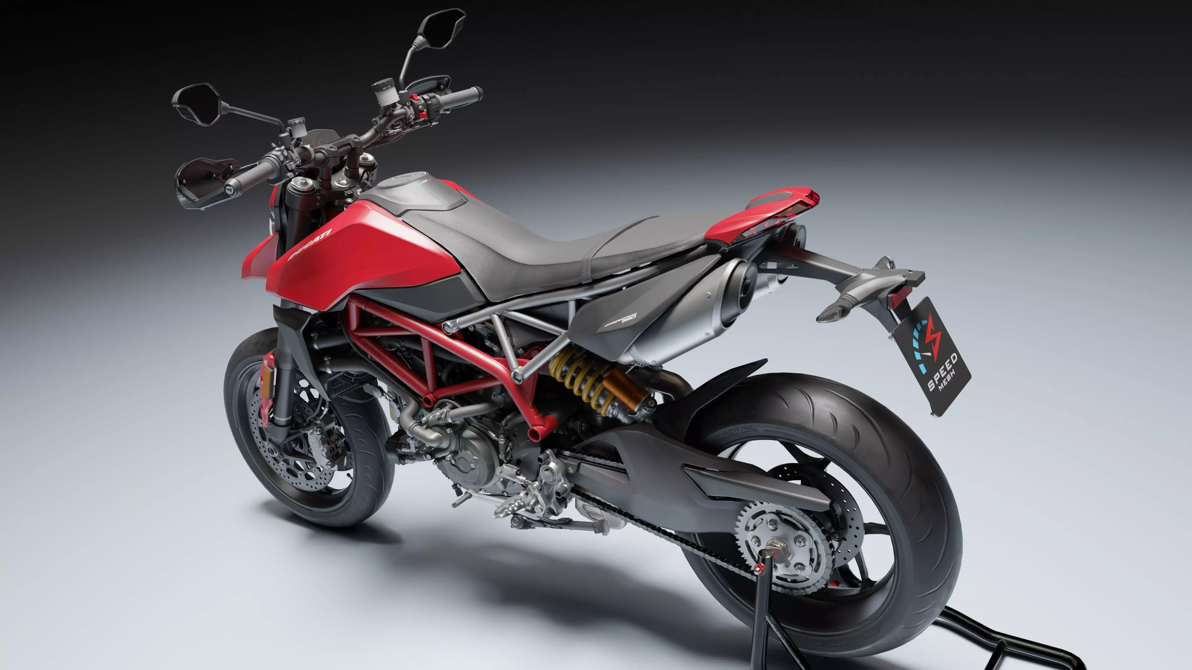 Ducati Hypermotorad 950 2019 Low-poly 3D model_4