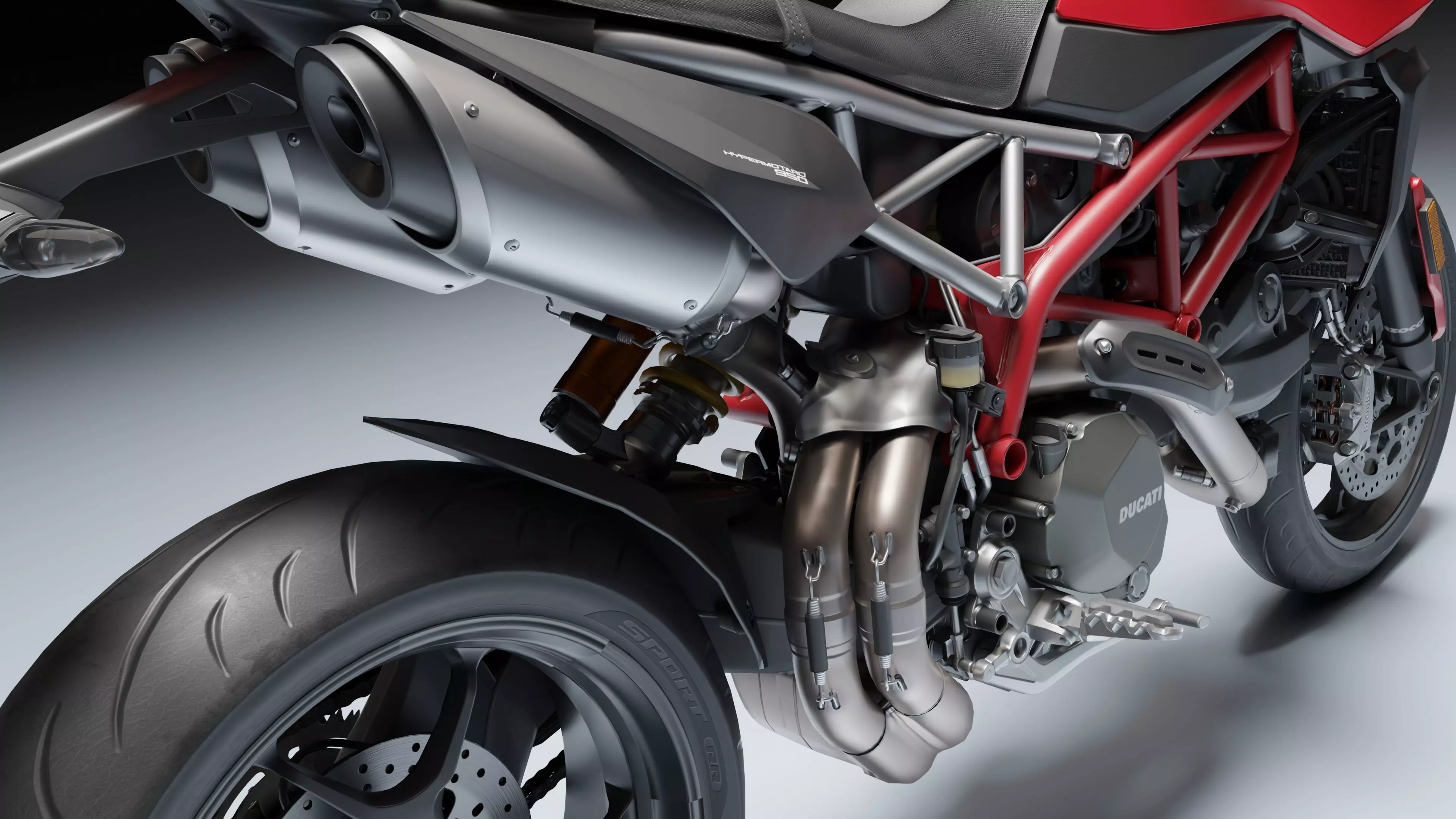 Ducati Hypermotorad 950 2019 Low-poly 3D model_20