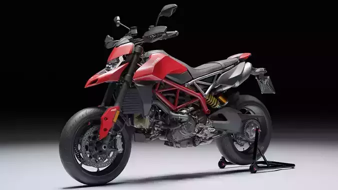 Ducati Hypermotorad 950 2019 Low-poly 3D model