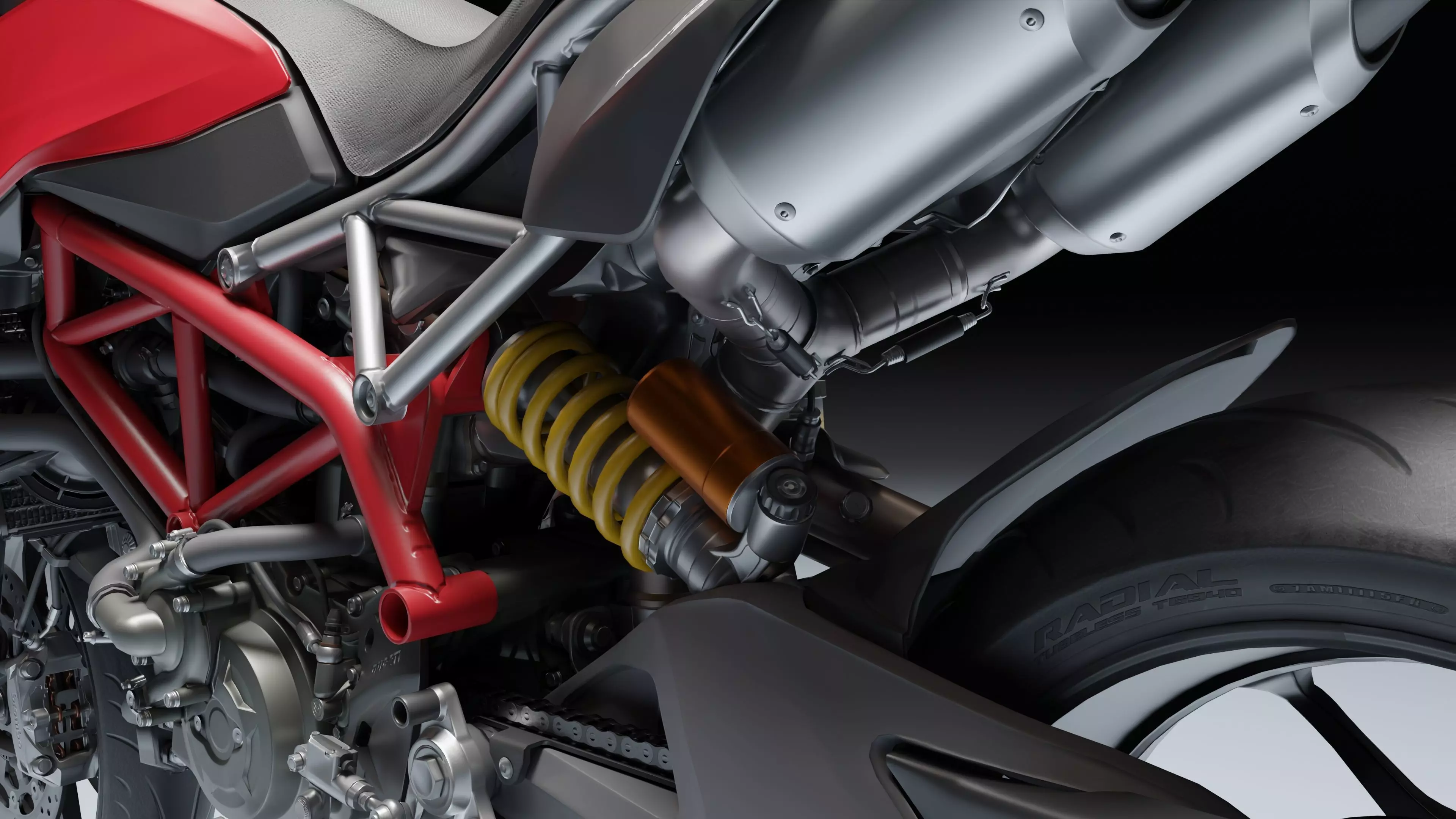 Ducati Hypermotorad 950 2019 Low-poly 3D model_19