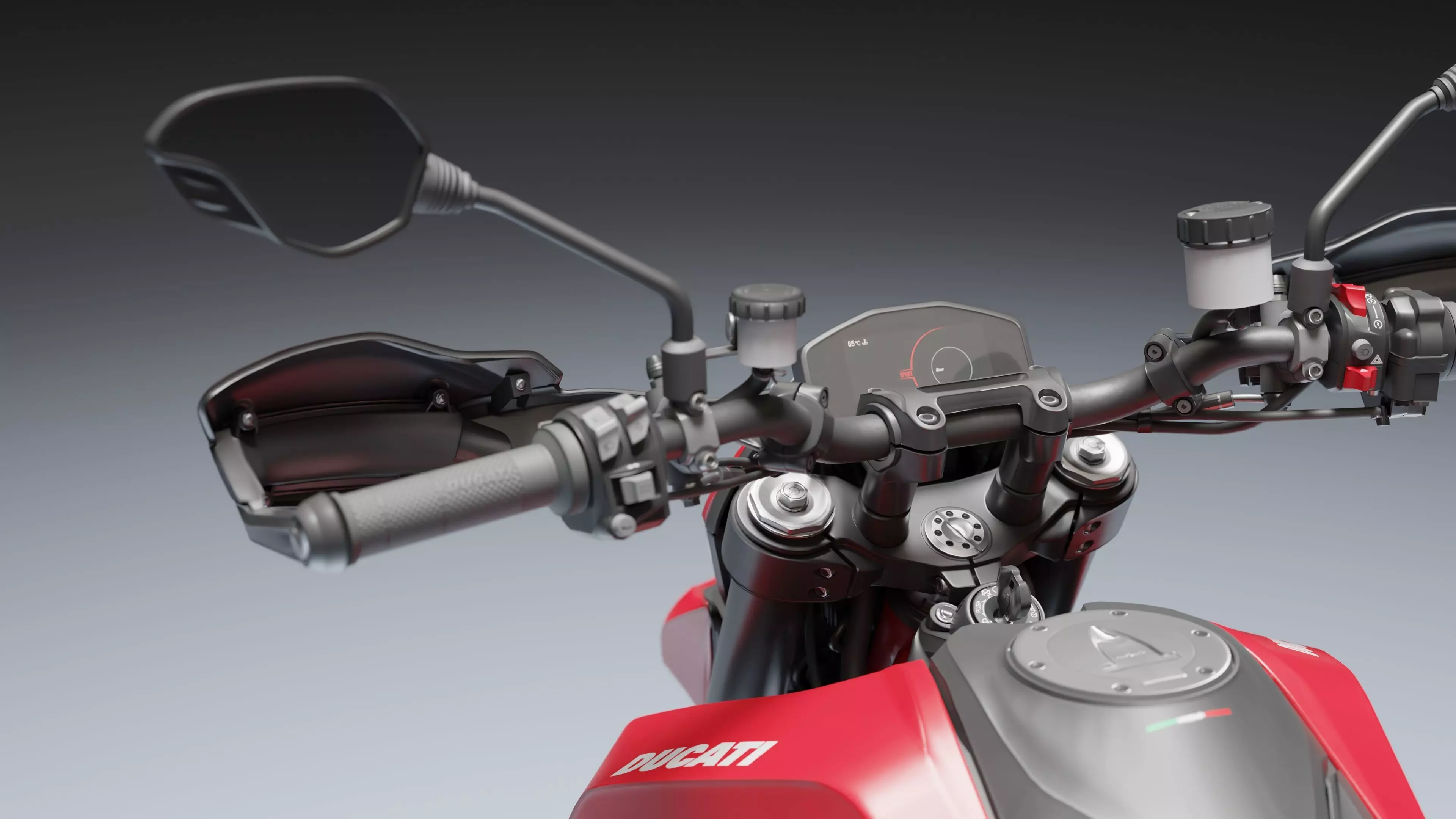 Ducati Hypermotorad 950 2019 Low-poly 3D model_10