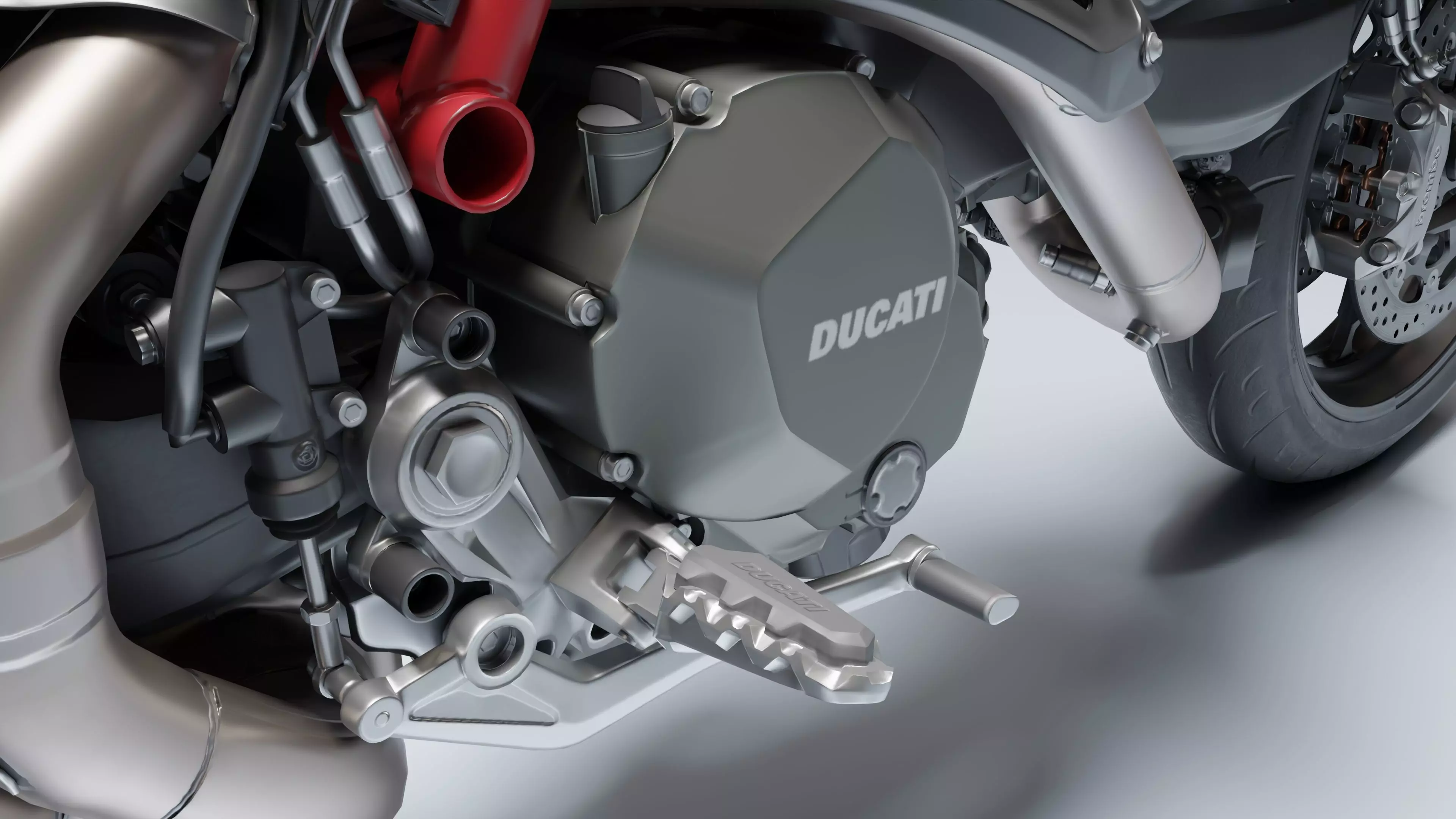 Ducati Hypermotorad 950 2019 Low-poly 3D model_15