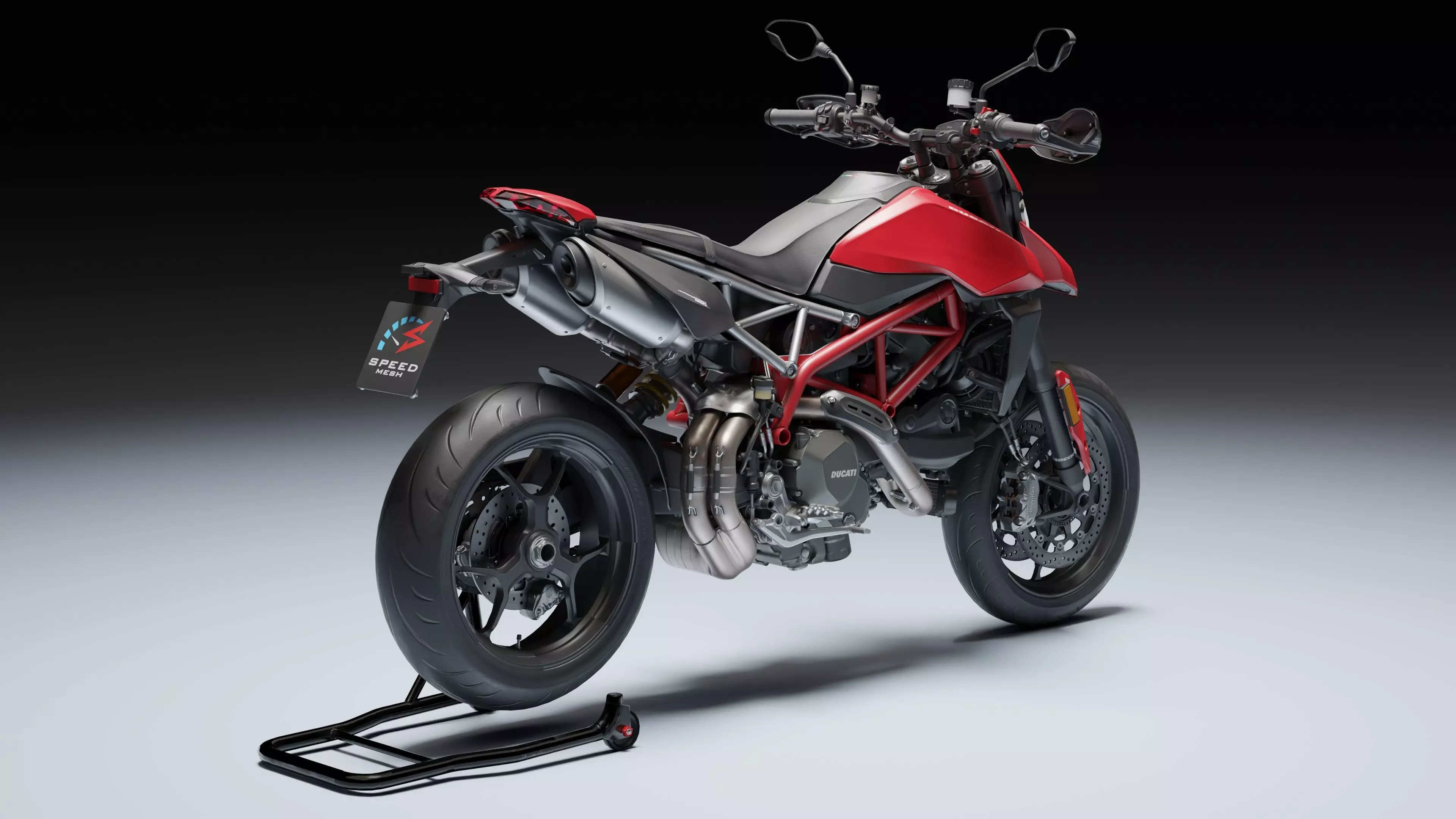 Ducati Hypermotorad 950 2019 Low-poly 3D model_8