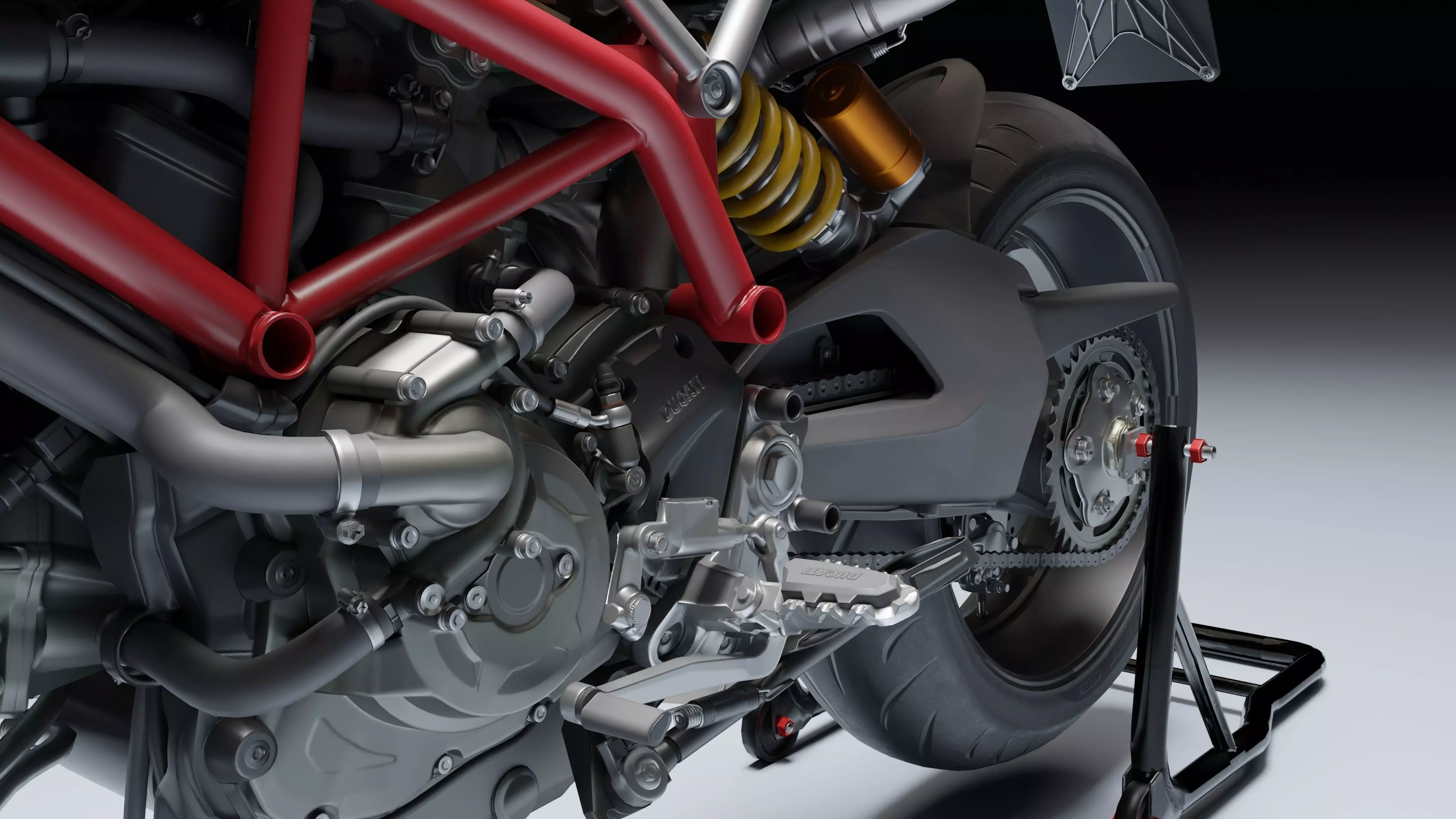 Ducati Hypermotorad 950 2019 Low-poly 3D model_18